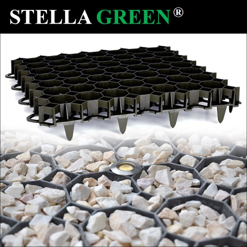 폴란드 스텔라그린(Stella Green) 다용도 바닥 그리드(포장제)/잔디팔렛트/잔디바닥/공원/놀이터/잔디 주차장 바닥시공